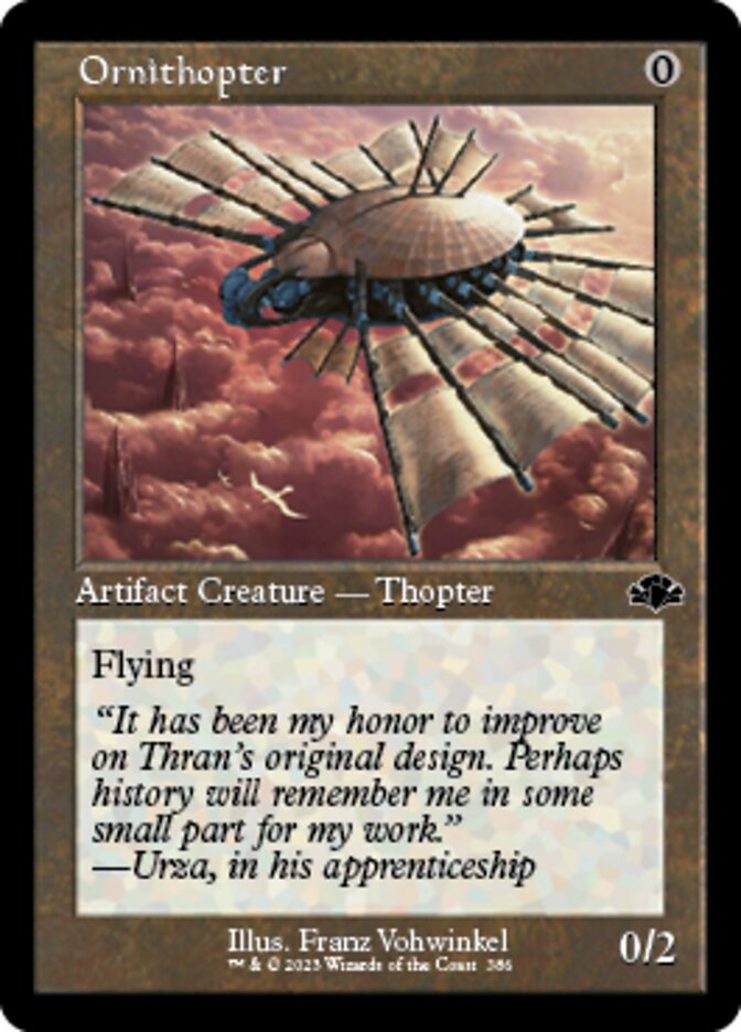 Ornithopter (Retro) [Dominaria Remastered] | GrognardGamesBatavia