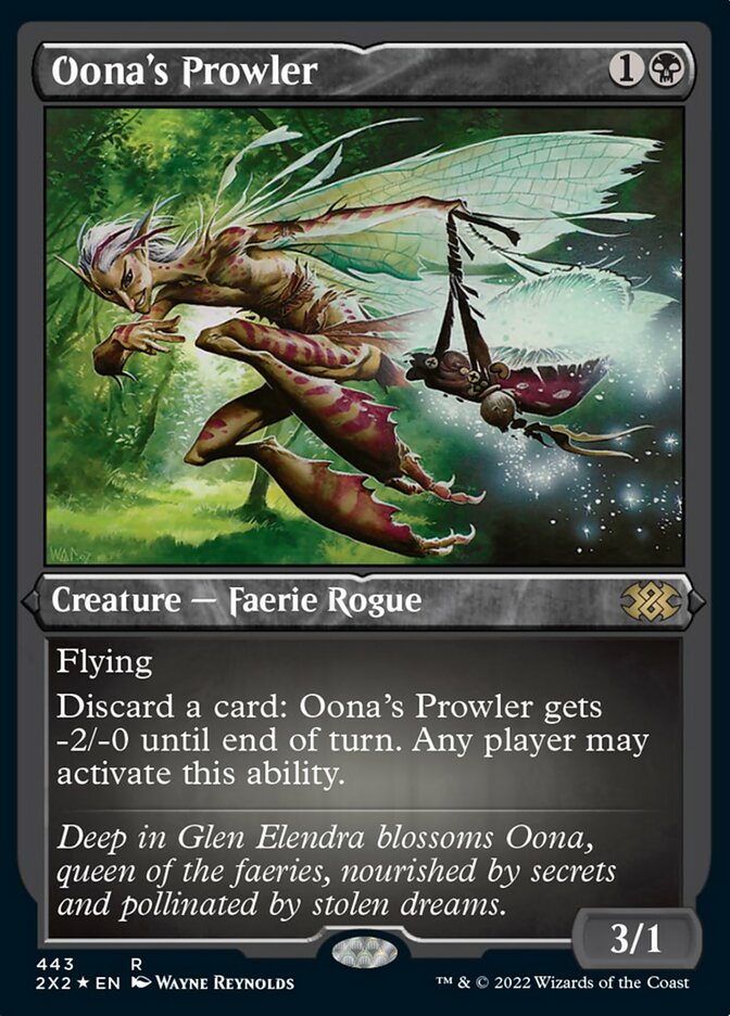 Oona's Prowler (Foil Etched) [Double Masters 2022] | GrognardGamesBatavia