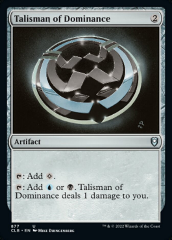 Talisman of Dominance [Commander Legends: Battle for Baldur's Gate] | GrognardGamesBatavia