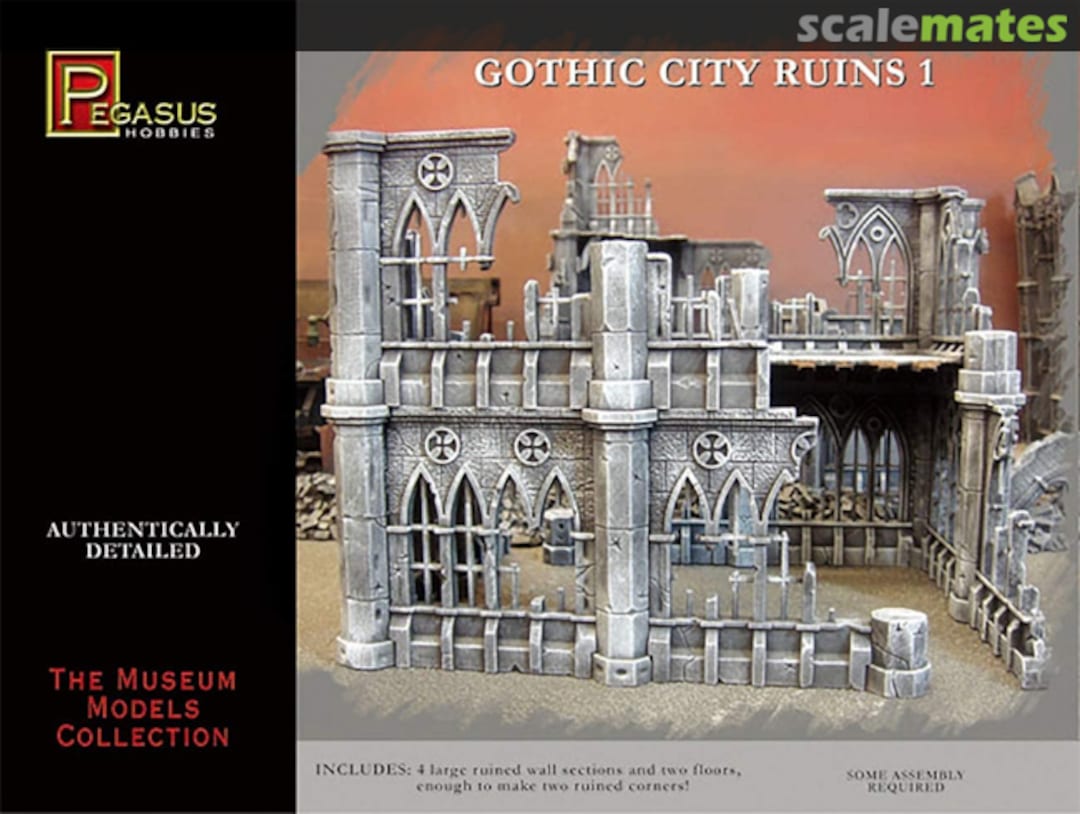 Pegasus Hobbies Gothic City Ruins 1 No 4930 | GrognardGamesBatavia