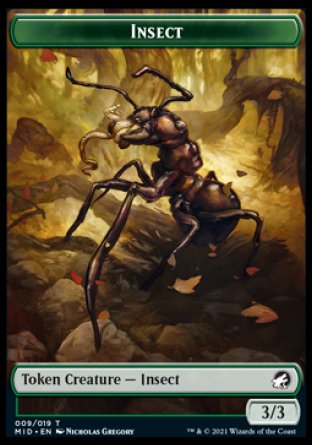 Insect Token [Innistrad: Midnight Hunt Tokens] | GrognardGamesBatavia