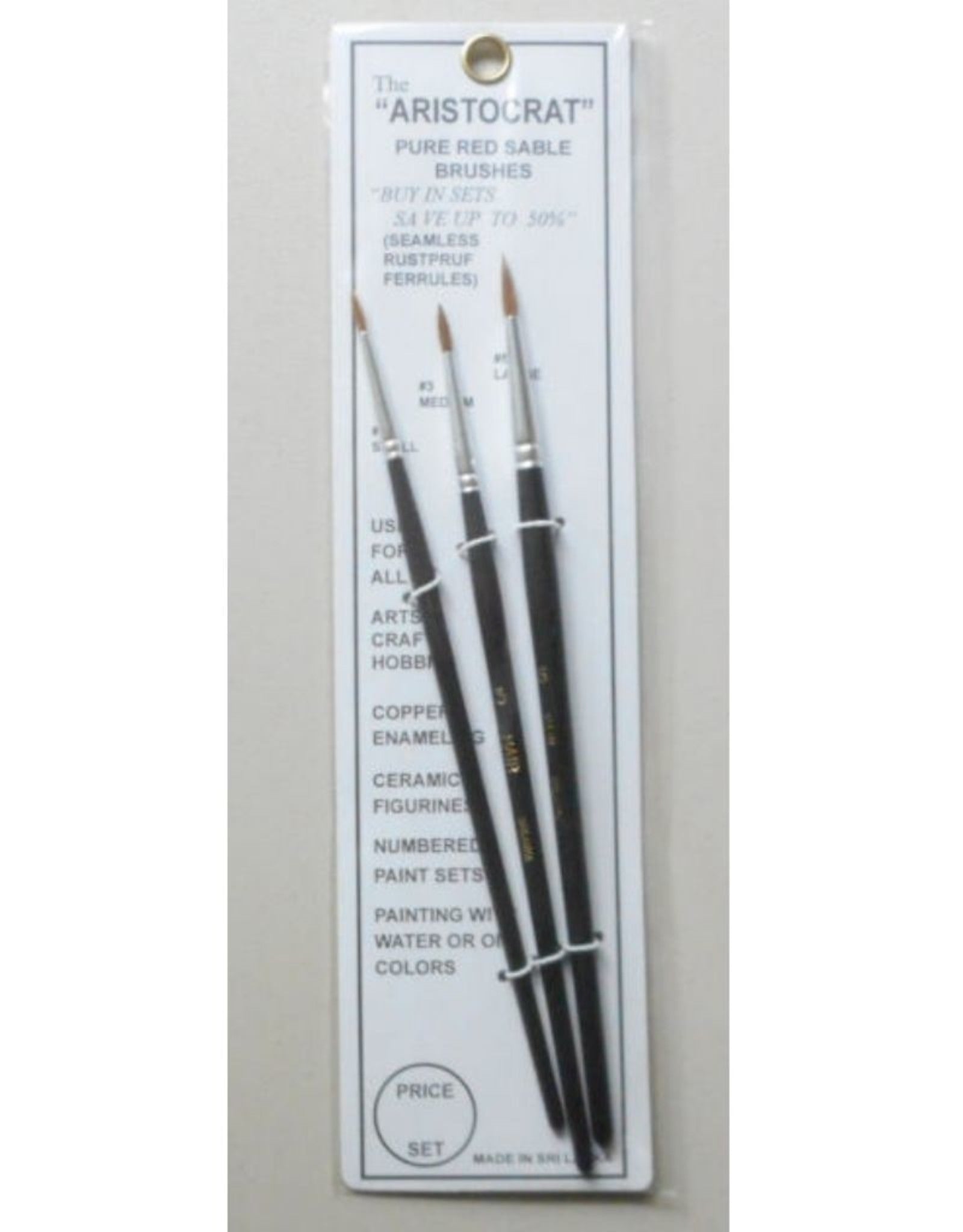 Aristocrat Pure Red Sable Brush Set | GrognardGamesBatavia