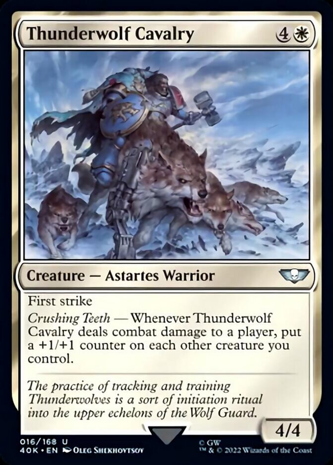 Thunderwolf Cavalry (Surge Foil) [Universes Beyond: Warhammer 40,000] | GrognardGamesBatavia