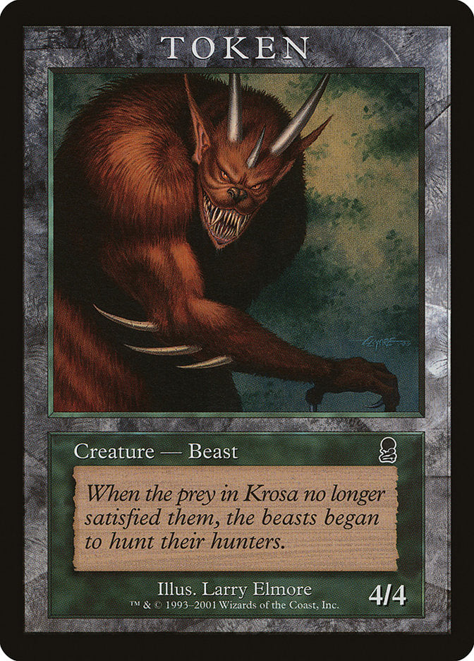 Beast Token [Magic Player Rewards 2001] | GrognardGamesBatavia