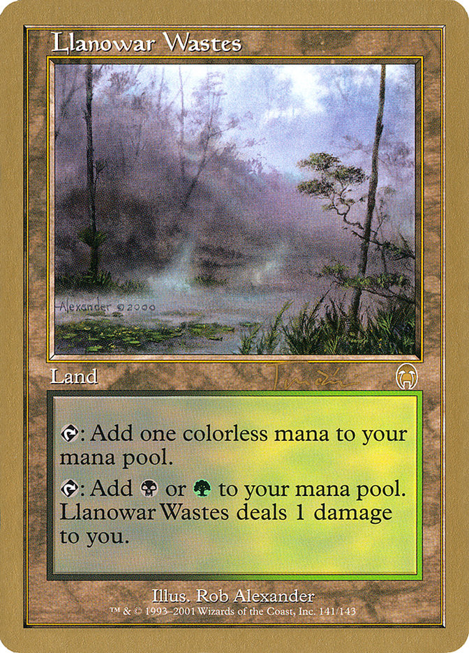 Llanowar Wastes (Jan Tomcani) [World Championship Decks 2001] | GrognardGamesBatavia