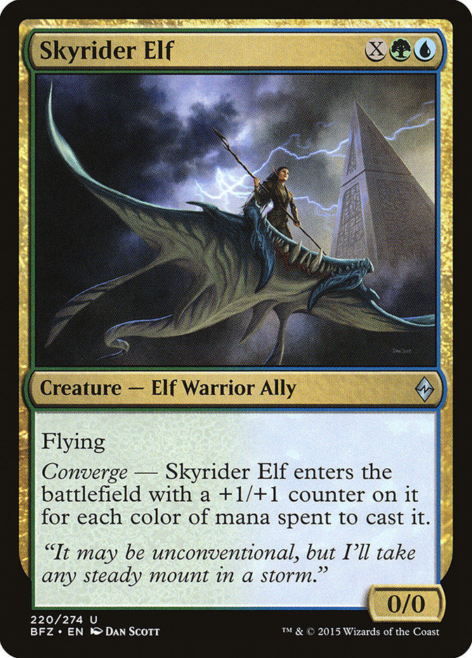 Skyrider Elf [Battle for Zendikar] | GrognardGamesBatavia