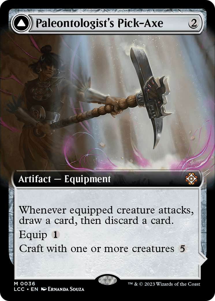 Paleontologist's Pick-Axe (Extended Art) [The Lost Caverns of Ixalan Commander] | GrognardGamesBatavia