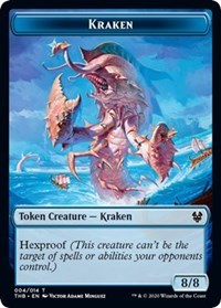 Kraken // Satyr Double-Sided Token [Theros Beyond Death Tokens] | GrognardGamesBatavia