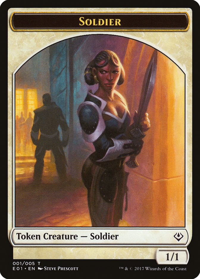 Soldier Token [Archenemy: Nicol Bolas Tokens] | GrognardGamesBatavia