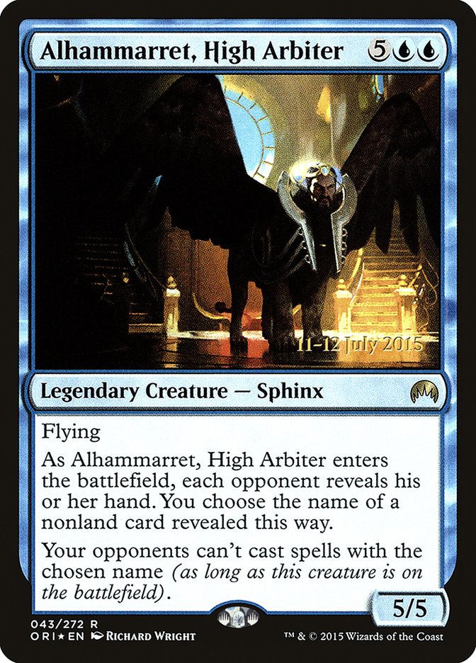 Alhammarret, High Arbiter [Magic Origins Prerelease Promos] | GrognardGamesBatavia