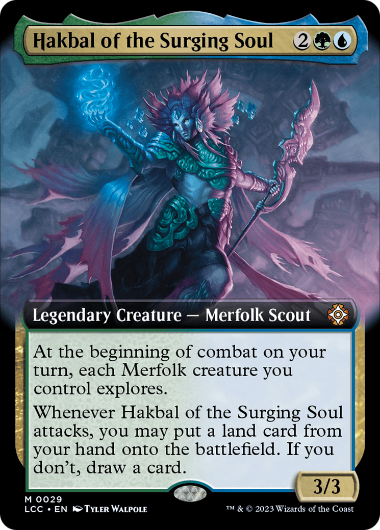 Hakbal of the Surging Soul (Extended Art) [The Lost Caverns of Ixalan Commander] | GrognardGamesBatavia