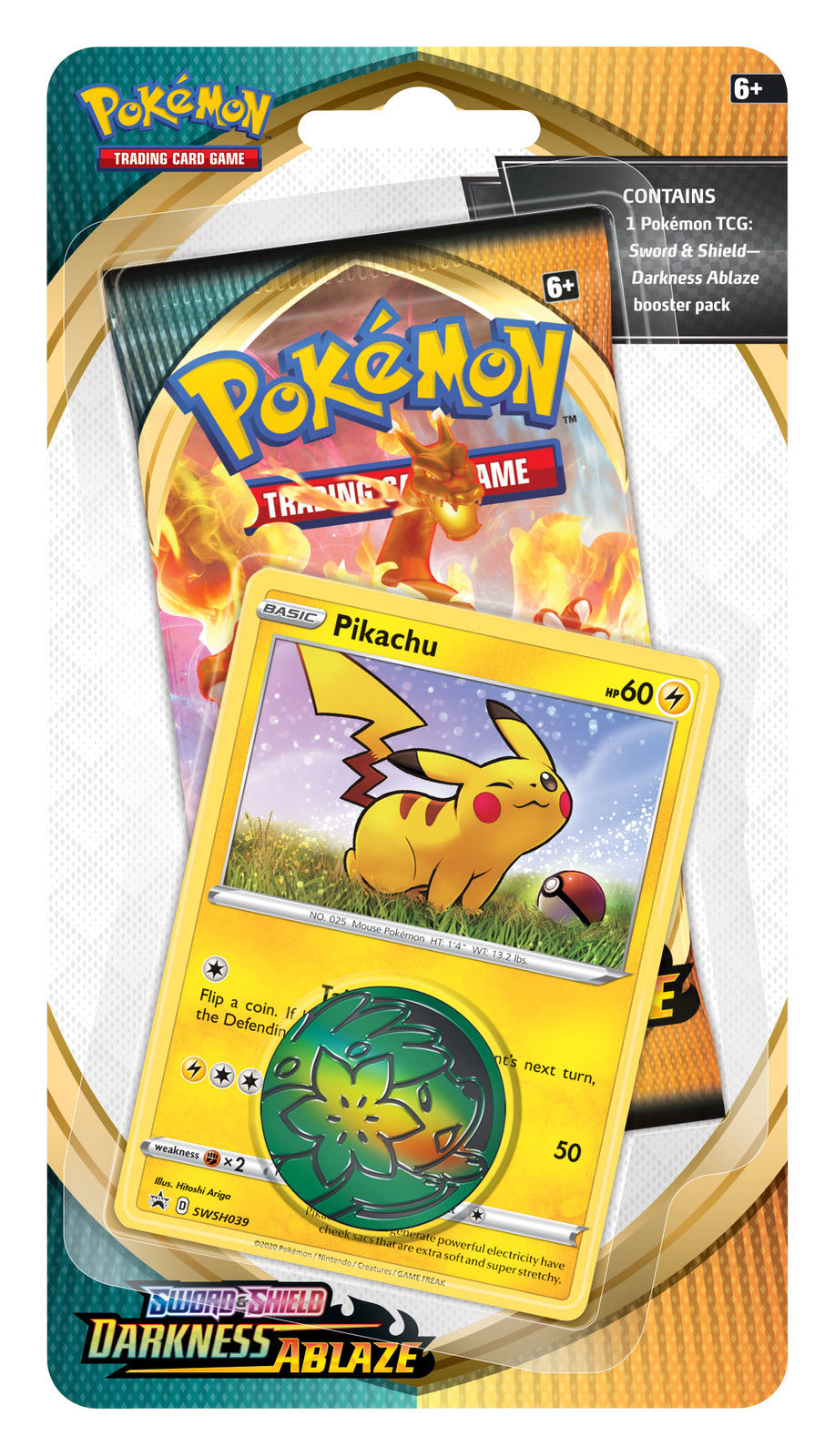 Sword & Shield: Darkness Ablaze - Single Pack Blister (Pikachu) | GrognardGamesBatavia