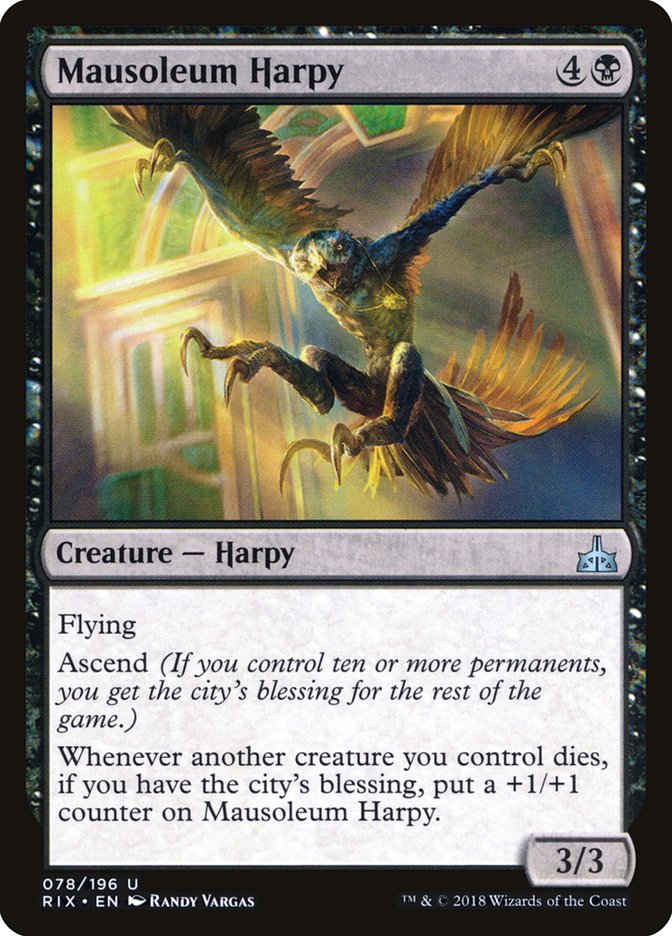 Mausoleum Harpy [Rivals of Ixalan] | GrognardGamesBatavia