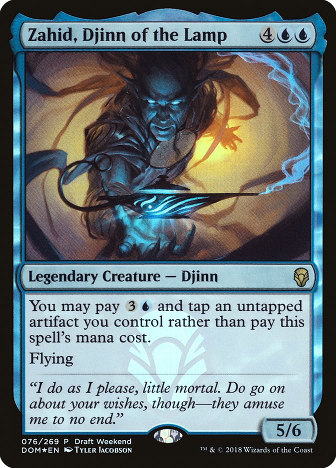 Zahid, Djinn of the Lamp (Draft Weekend) [Dominaria Promos] | GrognardGamesBatavia