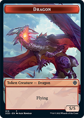 Dragon // Dragon Double-Sided Token [Starter Commander Decks] | GrognardGamesBatavia