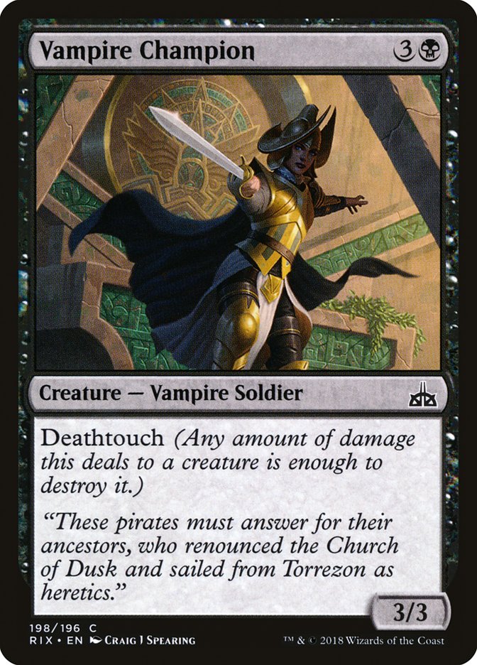 Vampire Champion [Rivals of Ixalan] | GrognardGamesBatavia