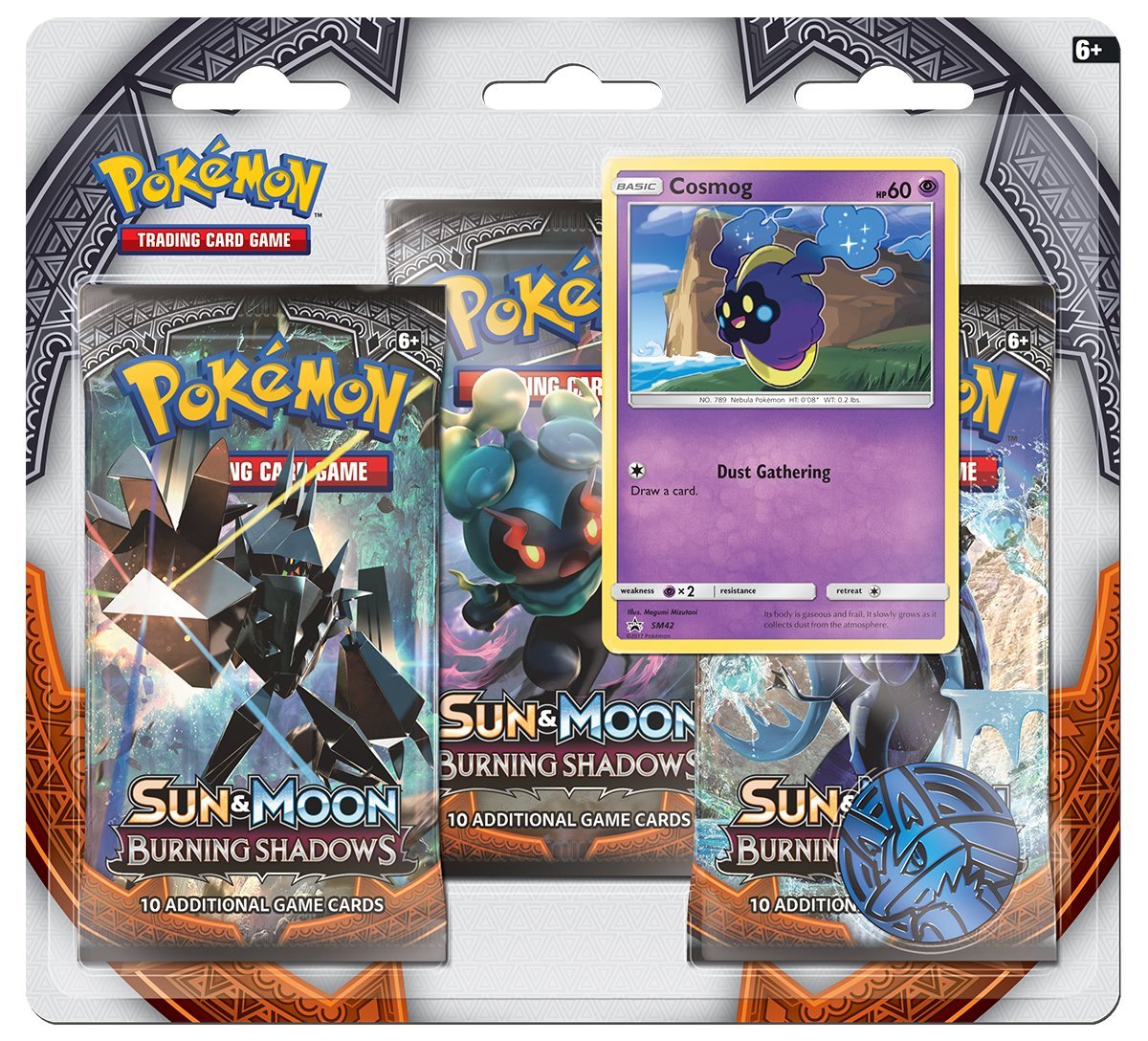 Sun & Moon: Burning Shadows - 3-Pack Blister (Cosmog) | GrognardGamesBatavia