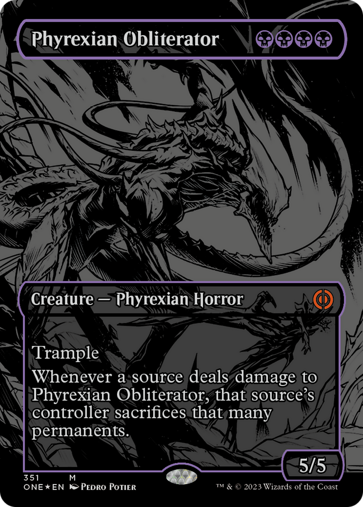 Phyrexian Obliterator (Oil Slick Raised Foil) [Phyrexia: All Will Be One] | GrognardGamesBatavia