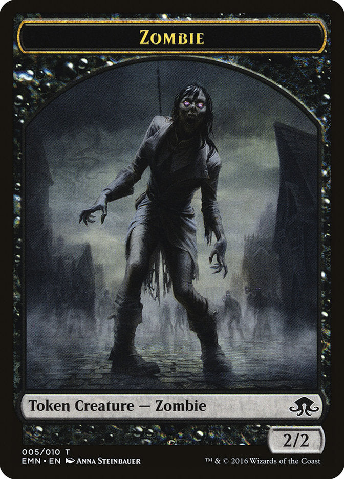 Zombie Token (005/010) [Eldritch Moon Tokens] | GrognardGamesBatavia