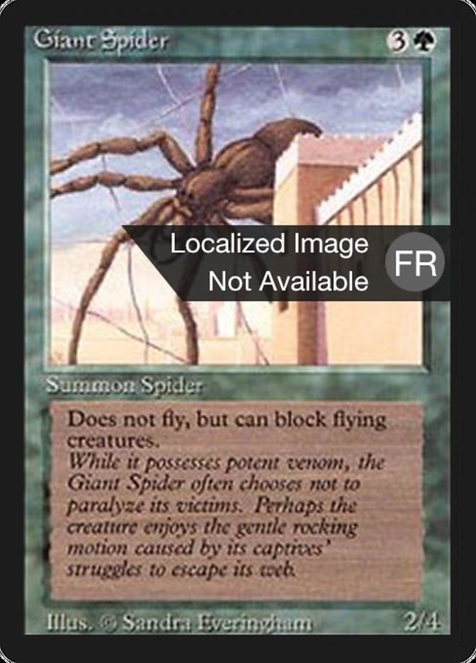 Giant Spider [Foreign Black Border] | GrognardGamesBatavia