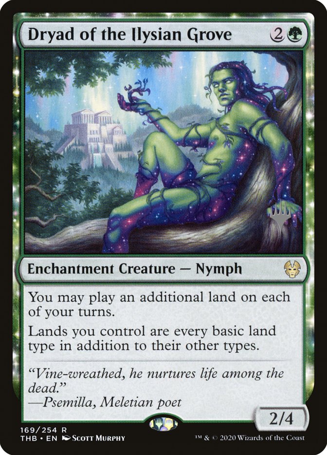 Dryad of the Ilysian Grove (Promo Pack) [Theros Beyond Death Promos] | GrognardGamesBatavia