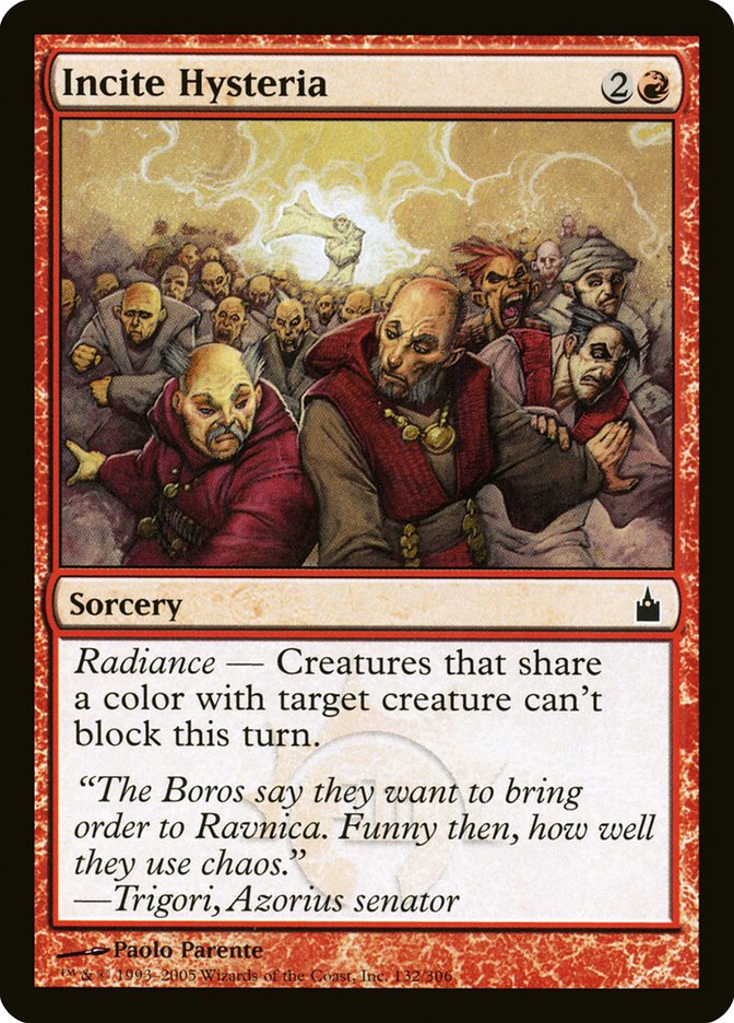 Incite Hysteria [Ravnica: City of Guilds] | GrognardGamesBatavia