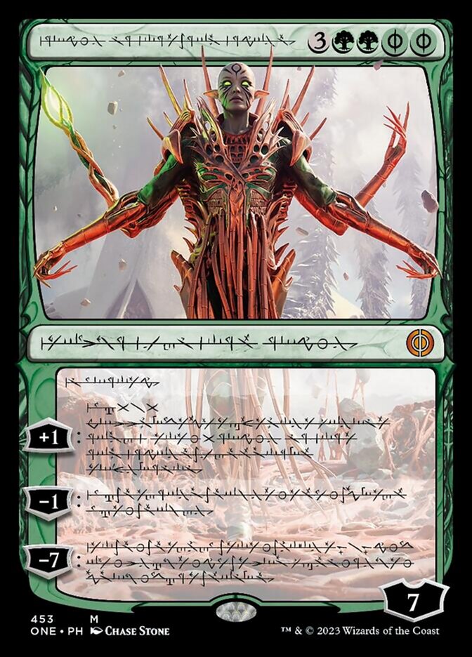 Nissa, Ascended Animist (Phyrexian Step-and-Compleat Foil) [Phyrexia: All Will Be One] | GrognardGamesBatavia