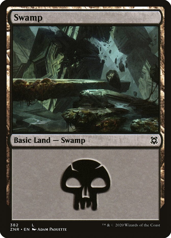 Swamp (382) [Zendikar Rising] | GrognardGamesBatavia