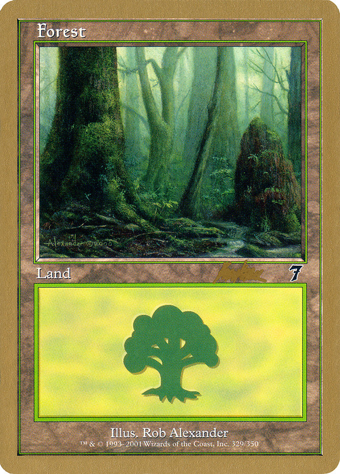 Forest (329) (Brian Kibler) [World Championship Decks 2002] | GrognardGamesBatavia