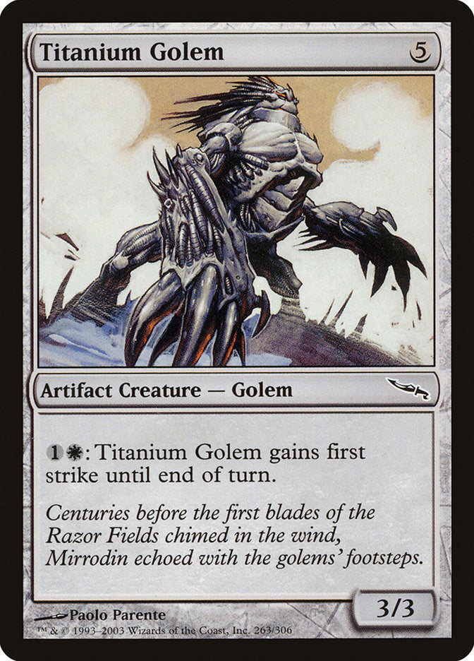 Titanium Golem [Mirrodin] | GrognardGamesBatavia