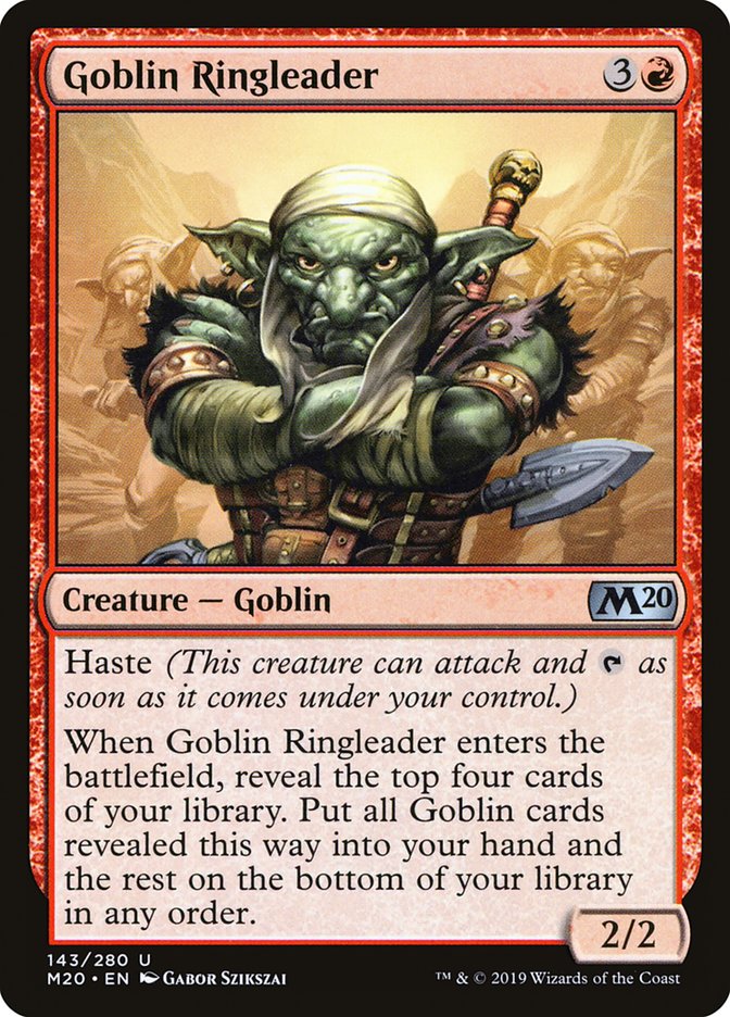 Goblin Ringleader [Core Set 2020] | GrognardGamesBatavia