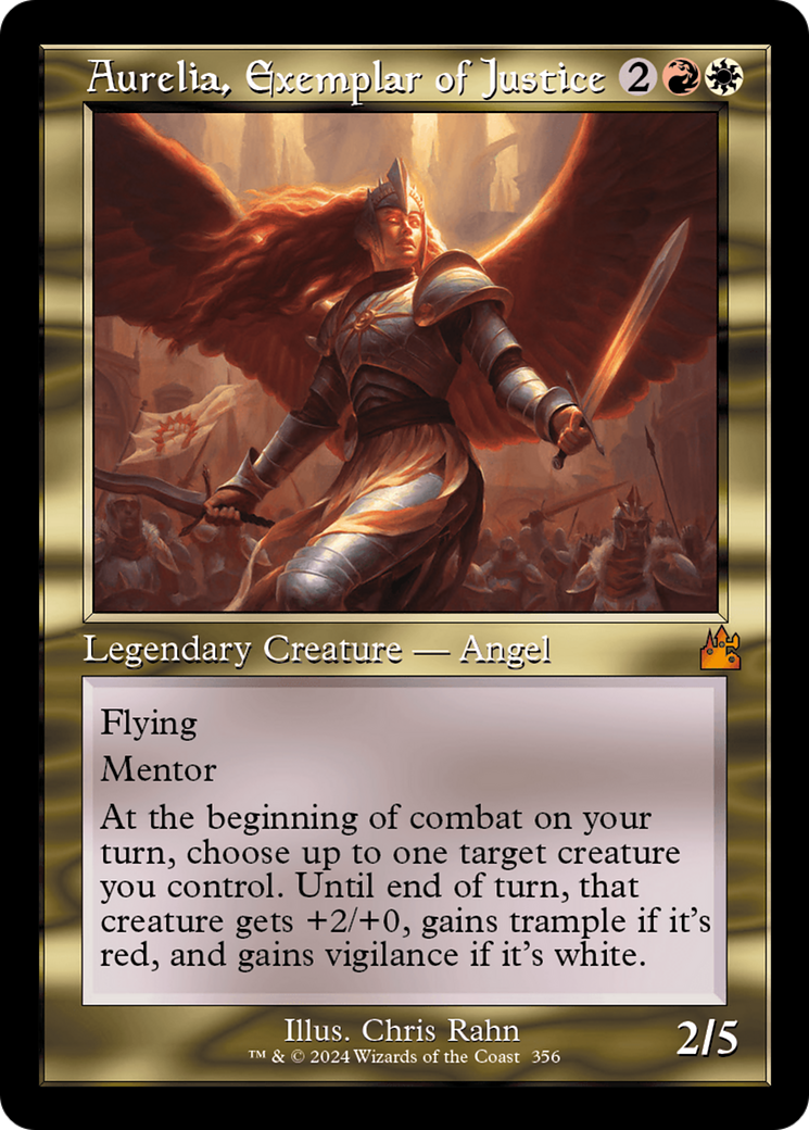 Aurelia, Exemplar of Justice (Retro) [Ravnica Remastered] | GrognardGamesBatavia