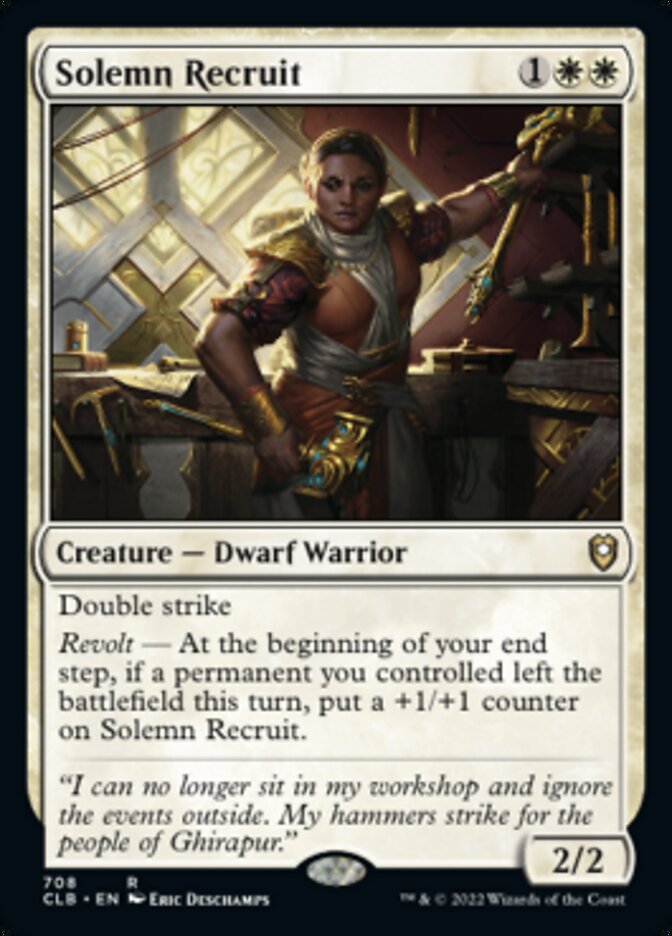 Solemn Recruit [Commander Legends: Battle for Baldur's Gate] | GrognardGamesBatavia