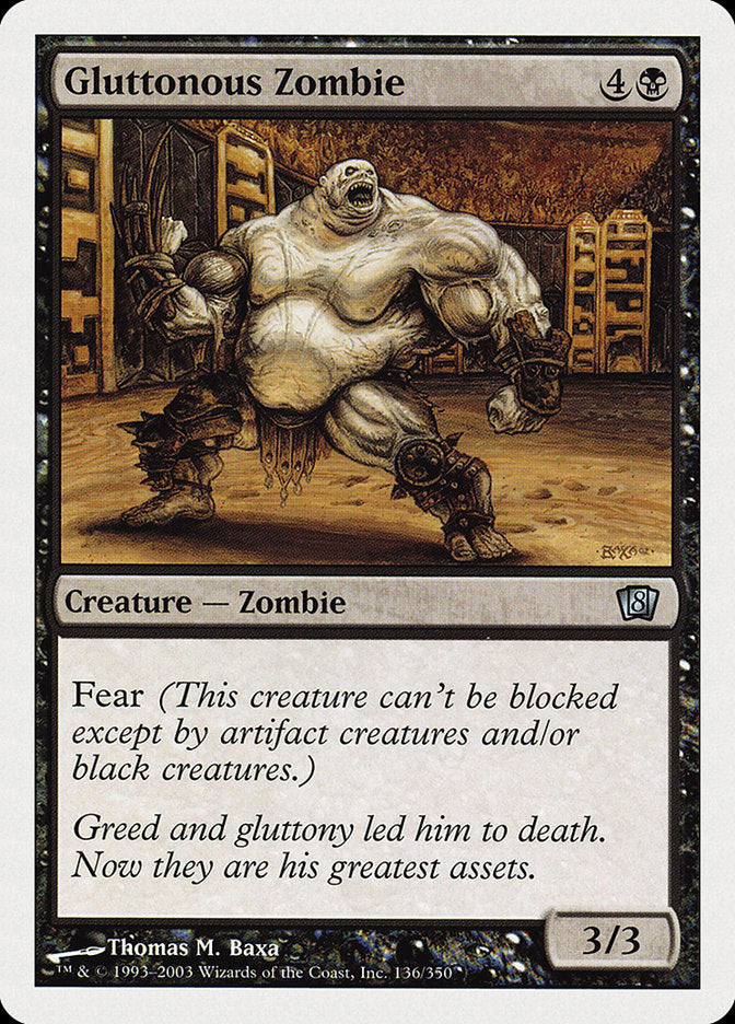 Gluttonous Zombie [Eighth Edition] | GrognardGamesBatavia