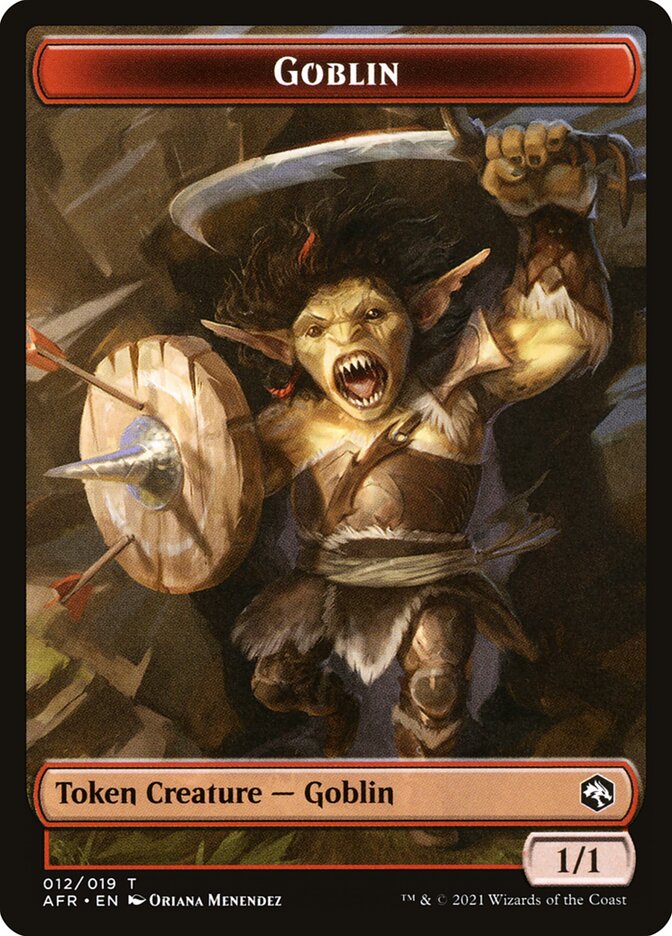 Clue // Goblin Double-Sided Token [Dungeons & Dragons: Adventures in the Forgotten Realms Commander Tokens] | GrognardGamesBatavia