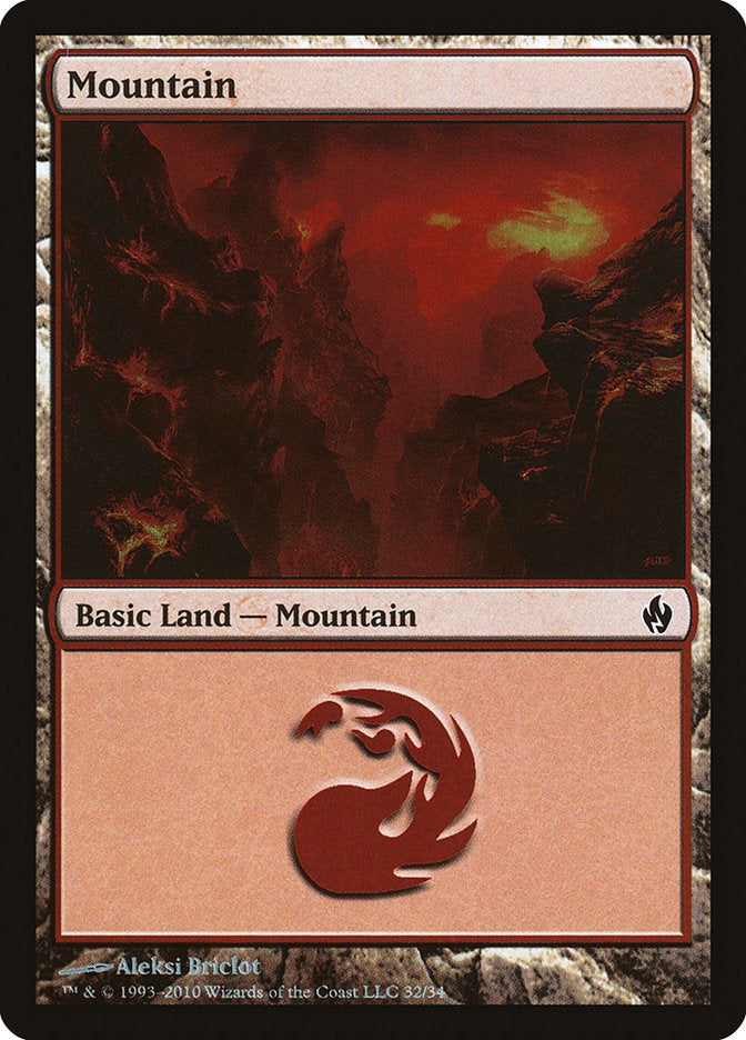 Mountain (32) [Premium Deck Series: Fire and Lightning] | GrognardGamesBatavia