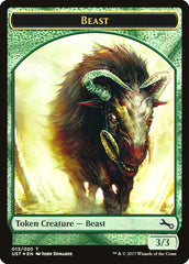 Beast // Beast Double-Sided Token [Unstable Tokens] | GrognardGamesBatavia