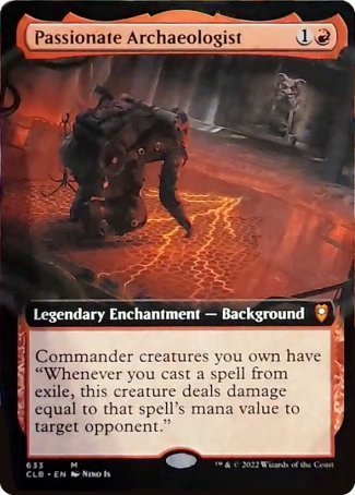 Passionate Archaeologist (Extended Art) [Commander Legends: Battle for Baldur's Gate] | GrognardGamesBatavia