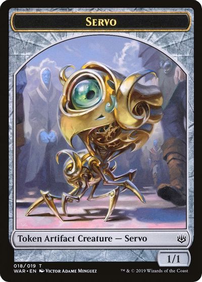 Servo // Dragon Double-Sided Token [Challenger Decks 2020 Tokens] | GrognardGamesBatavia