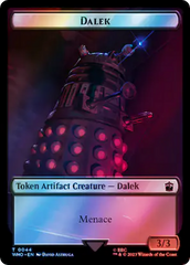 Dalek // Cyberman Double-Sided Token (Surge Foil) [Doctor Who Tokens] | GrognardGamesBatavia