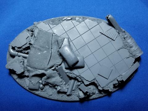 Elrik's Hobbies: City Ruins Base Oval 170 x 105mm | GrognardGamesBatavia