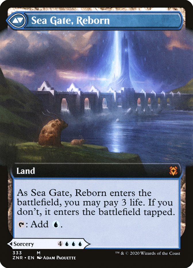 Sea Gate Restoration // Sea Gate, Reborn (Extended Art) [Zendikar Rising] | GrognardGamesBatavia