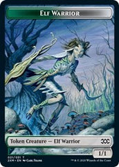 Elf Warrior // Plant Double-Sided Token [Double Masters Tokens] | GrognardGamesBatavia