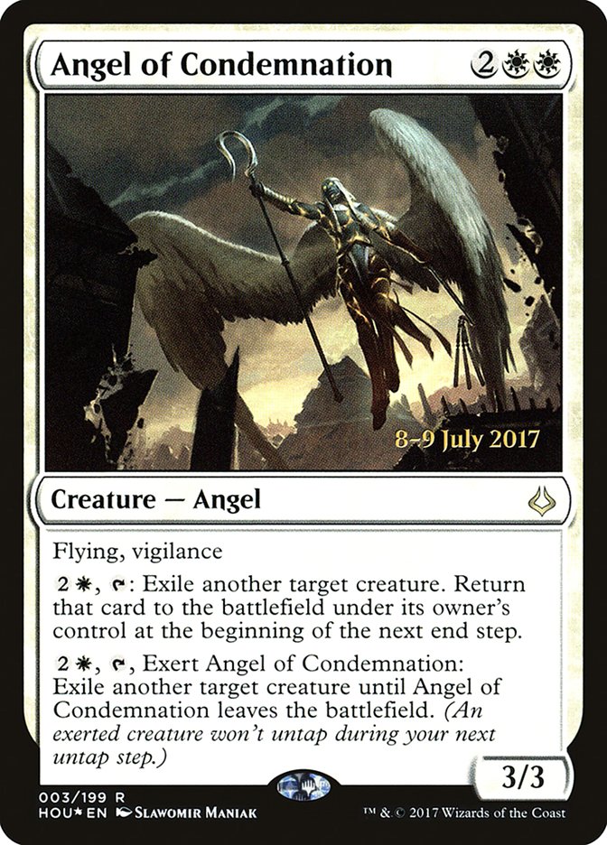 Angel of Condemnation [Hour of Devastation Prerelease Promos] | GrognardGamesBatavia