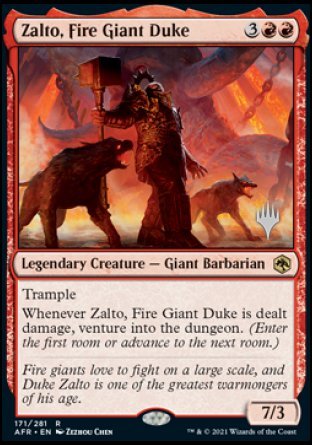 Zalto, Fire Giant Duke (Promo Pack) [Dungeons & Dragons: Adventures in the Forgotten Realms Promos] | GrognardGamesBatavia