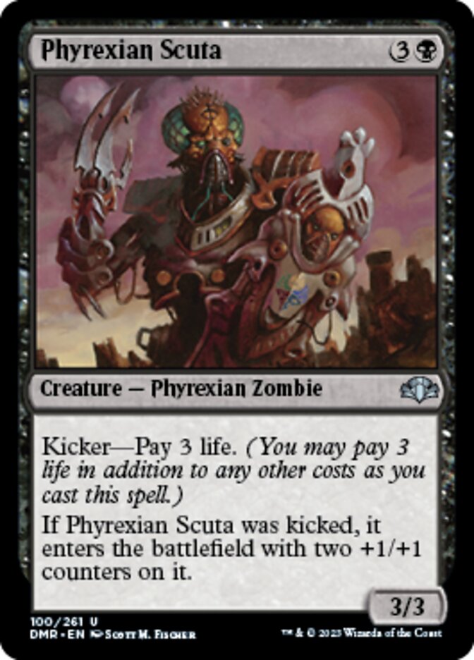 Phyrexian Scuta [Dominaria Remastered] | GrognardGamesBatavia