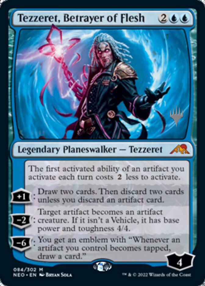 Tezzeret, Betrayer of Flesh (Promo Pack) [Kamigawa: Neon Dynasty Promos] | GrognardGamesBatavia