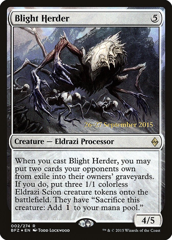 Blight Herder [Battle for Zendikar Prerelease Promos] | GrognardGamesBatavia