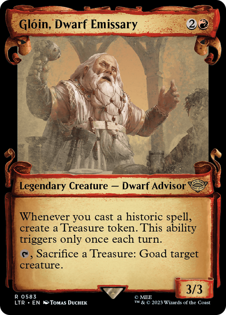 Gloin, Dwarf Emissary [The Lord of the Rings: Tales of Middle-Earth Showcase Scrolls] | GrognardGamesBatavia