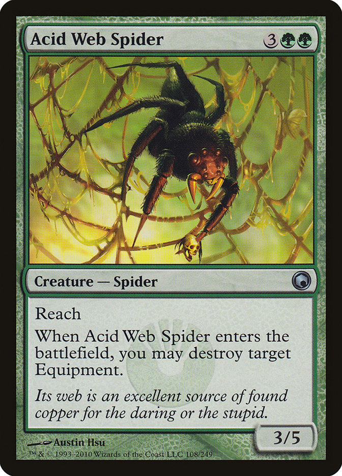 Acid Web Spider [Scars of Mirrodin] | GrognardGamesBatavia